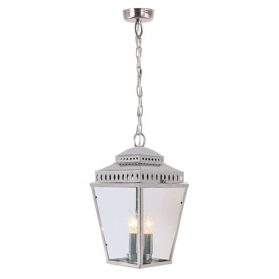 Външна висяща лампа Mansion House 3xE14 Polished Nickel Elstead Lighting MANSION-HOUSE8-PN | Osvetlenieto.bg