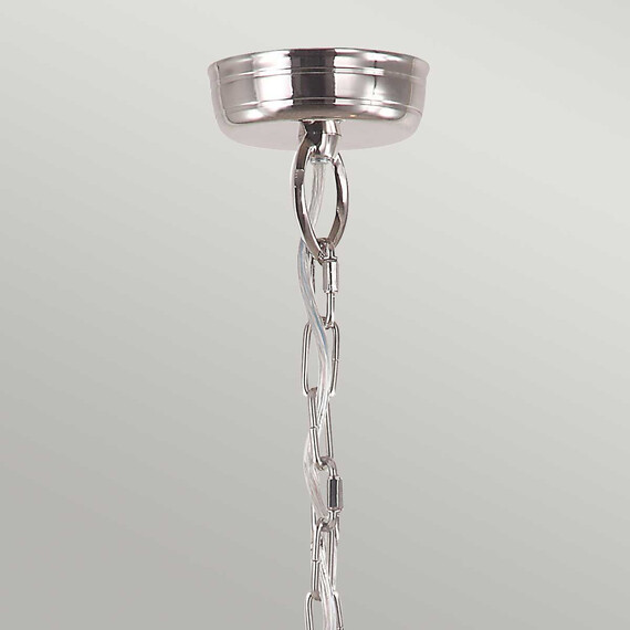 Външна висяща лампа Mansion House 3xE14 Polished Nickel Elstead Lighting MANSION-HOUSE8-PN | Osvetlenieto.bg