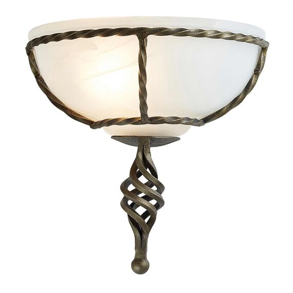 Аплик Pembroke 1xE27 Wall Uplighter Black Gold Elstead Lighting PB-WU-BLK-GOLD | Osvetlenieto.bg