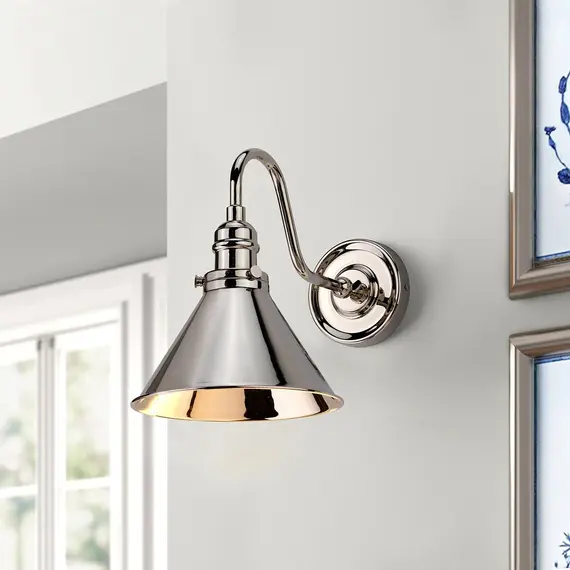 Аплик Provence 1xE27 Polished Nickel Elstead Lighting PV1-PN | Osvetlenieto.bg