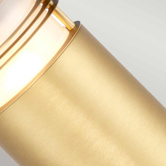 Градински стълб Newbrighton 1xE27 Brushed Brass Elstead Lighting NEWBRIGHTON-B-BRASS | Osvetlenieto.bg