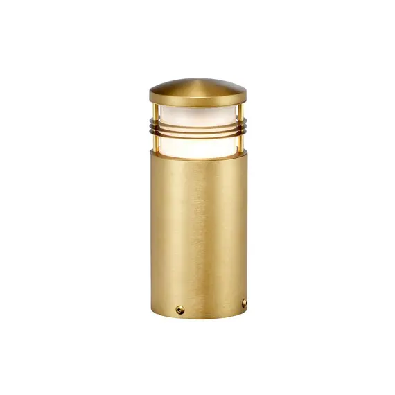 Градински стълб Newbrighton 1xE27 Mini Brushed Brass Elstead Lighting NEWBRIGHTON-MB-BRASS | Osvetlenieto.bg