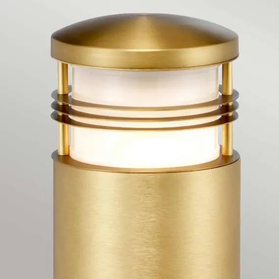 Градински стълб Newbrighton 1xE27 Mini Brushed Brass Elstead Lighting NEWBRIGHTON-MB-BRASS | Osvetlenieto.bg