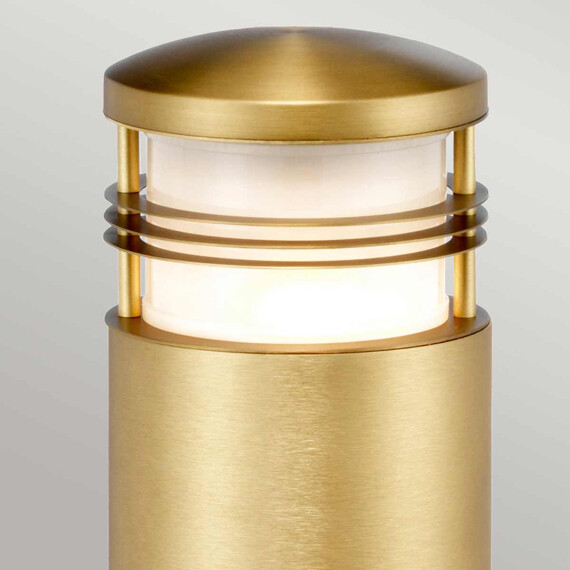Градински стълб Newbrighton 1xE27 Mini Brushed Brass Elstead Lighting NEWBRIGHTON-MB-BRASS | Osvetlenieto.bg