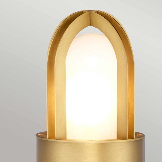 Градински стълб Paignton 1xE27 Brushed Brass Elstead Lighting PAIGNTON-B-BRASS | Osvetlenieto.bg
