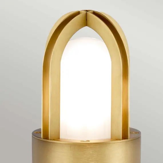 Градински стълб Paignton 1xE27 Brushed Brass Elstead Lighting PAIGNTON-MB-BRASS | Osvetlenieto.bg