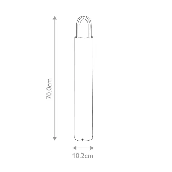 Градински стълб Paignton 1xE27 Stainless Steel Elstead Lighting PAIGNTON-B-SS | Osvetlenieto.bg