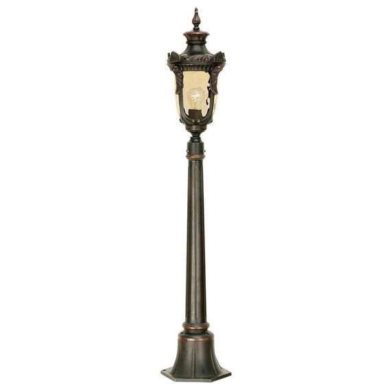 Градински стълб Philadelphia 1xE27 Medium Pillar Old Bronze Elstead Lighting PH4-M-OB | Osvetlenieto.bg