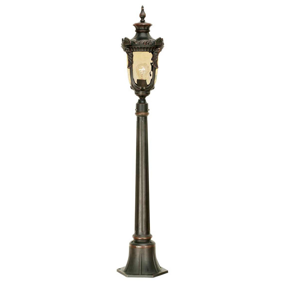 Градински стълб Philadelphia 1xE27 Medium Pillar Old Bronze Elstead Lighting PH4-M-OB | Osvetlenieto.bg