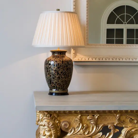 Настолна лампа Morris 1xE27 Large Gold and Black Elstead Lighting MORRIS-TL-LARGE | Osvetlenieto.bg