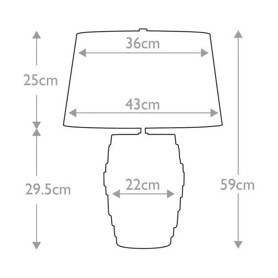 Настолна лампа Neptune 1xE27 Blue Glaze Elstead Lighting NEPTUNE-TL | Osvetlenieto.bg