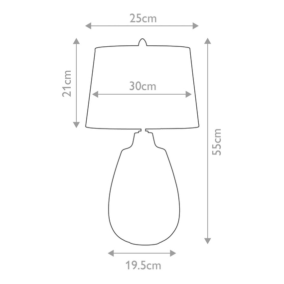 Настолна лампа Newham 1xE27 Small Bronze Ceramic  Pearl shade Elstead Lighting NEWHAM-TL-S | Osvetlenieto.bg