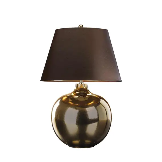 Настолна лампа Ottoman 1xE27 Bronze Metalic Brown Shade Elstead Lighting OTTOMAN-TL | Osvetlenieto.bg