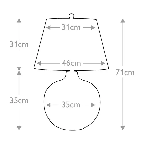 Настолна лампа Ottoman 1xE27 Bronze Metalic Ivory Shade Elstead Lighting OTTOMAN-TL-IV | Osvetlenieto.bg