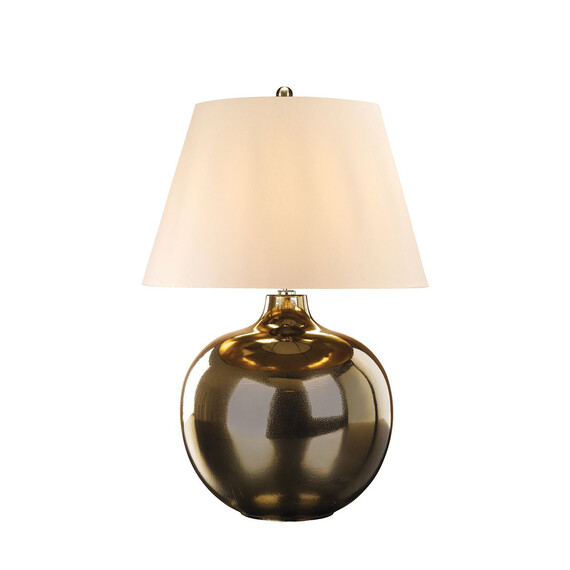 Настолна лампа Ottoman 1xE27 Bronze Metalic Ivory Shade Elstead Lighting OTTOMAN-TL-IV | Osvetlenieto.bg