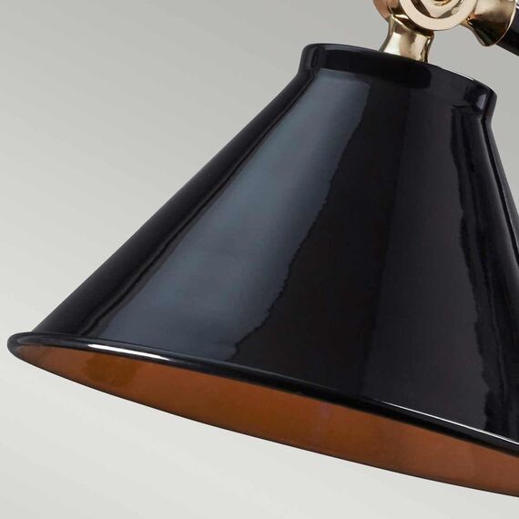 Настолна лампа Provence Element 1xE27 Mini Black Polished Brass Elstead Lighting PV-ELEMENT-BPB | Osvetlenieto.bg