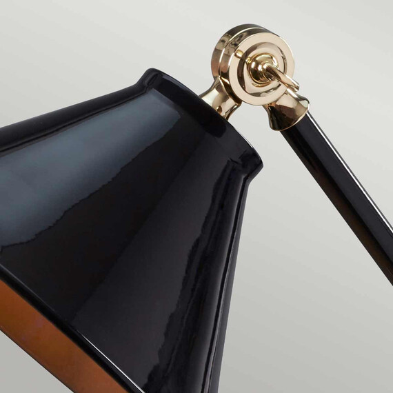 Настолна лампа Provence Element 1xE27 Mini Black Polished Brass Elstead Lighting PV-ELEMENT-BPB | Osvetlenieto.bg