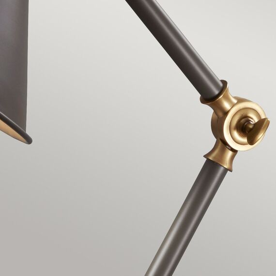 Настолна лампа Provence Element 1xE27 Mini Dark Grey Aged Brass Elstead Lighting PV-ELEMENT-GAB | Osvetlenieto.bg