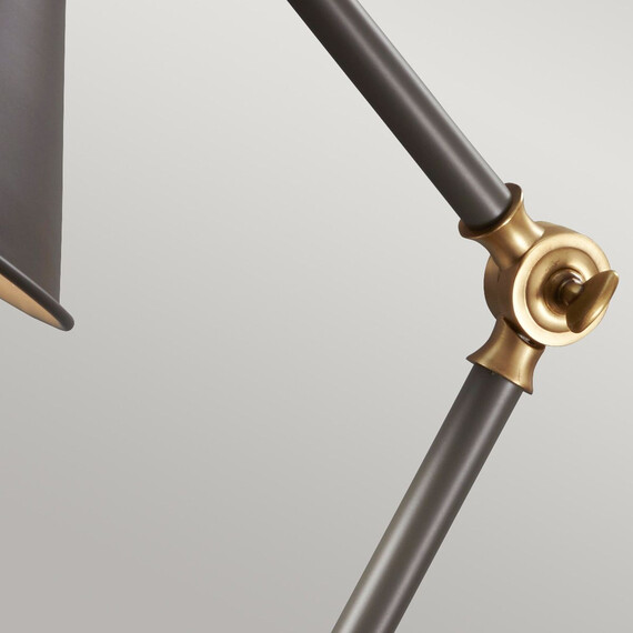 Настолна лампа Provence Element 1xE27 Mini Dark Grey Aged Brass Elstead Lighting PV-ELEMENT-GAB | Osvetlenieto.bg
