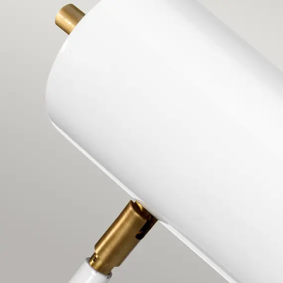 Настолна лампа Quinto 1xE27 White Aged Brass Elstead Lighting QUINTO-TL-WAB | Osvetlenieto.bg