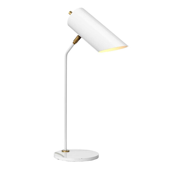Настолна лампа Quinto 1xE27 White Aged Brass Elstead Lighting QUINTO-TL-WAB | Osvetlenieto.bg