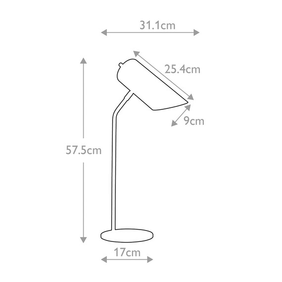 Настолна лампа Quinto 1xE27 White Aged Brass Elstead Lighting QUINTO-TL-WAB | Osvetlenieto.bg