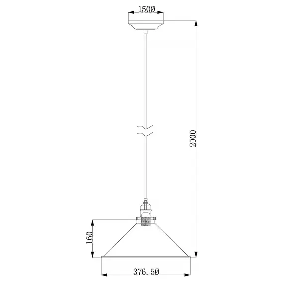 Пендел Provence 1xE27 Aged Brass Elstead Lighting PV-SP-AB | Osvetlenieto.bg