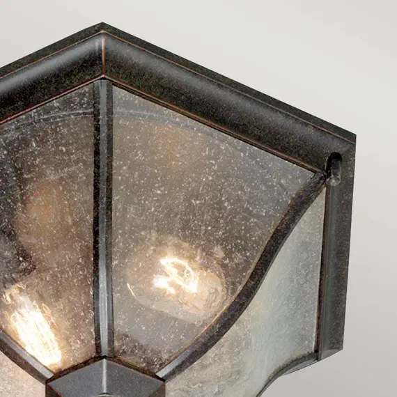 Плафон New England 2xE27 Lantern Medium Weathered Bronze Elstead Lighting NE8-M | Osvetlenieto.bg