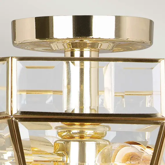 Плафон Old Park 2xE27 Polished Brass Elstead Lighting OLD-PARK-PB | Osvetlenieto.bg