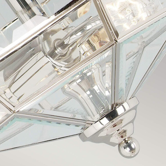 Плафон Old Park 2xE27 Polished Nickel Elstead Lighting OLD-PARK-PN | Osvetlenieto.bg