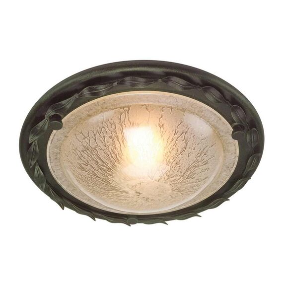 Плафон Olivia 1xE27 Black Gold Patina Elstead Lighting OV-F-BLK-GOLD | Osvetlenieto.bg