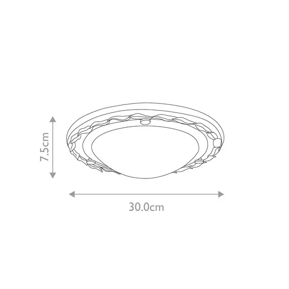 Плафон Olivia 1xE27 Black Gold Patina Elstead Lighting OV-F-BLK-GOLD | Osvetlenieto.bg