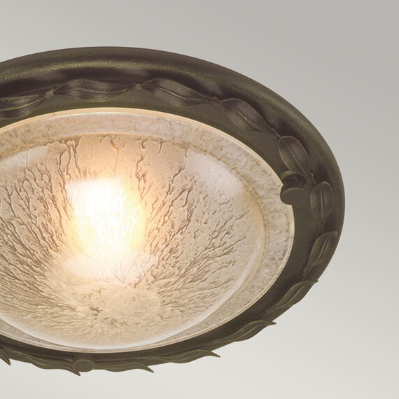 Плафон Olivia 1xE27 Black Gold Patina Elstead Lighting OV-F-BLK-GOLD | Osvetlenieto.bg
