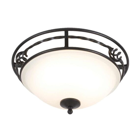 Плафон Pembroke 2xE27 Light Style A Black Elstead Lighting PB-F-A-BLACK | Osvetlenieto.bg