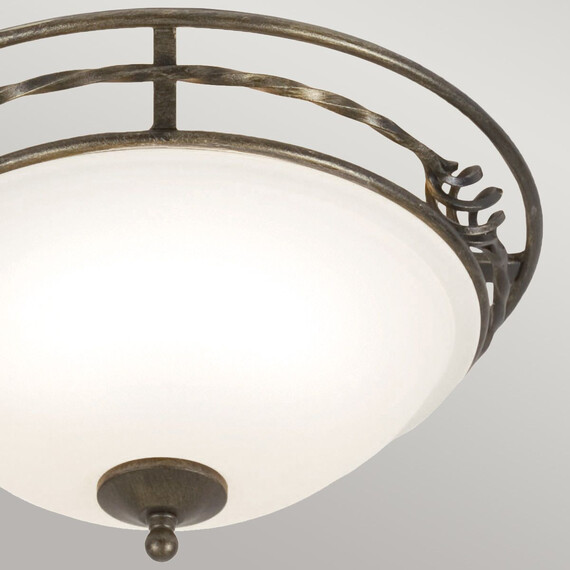 Плафон Pembroke 2xE27 Light Style A Black Gold Elstead Lighting PB-F-A-BLK-GOLD | Osvetlenieto.bg