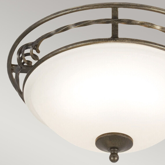 Плафон Pembroke 2xE27 Light Style A Black Gold Elstead Lighting PB-F-A-BLK-GOLD | Osvetlenieto.bg