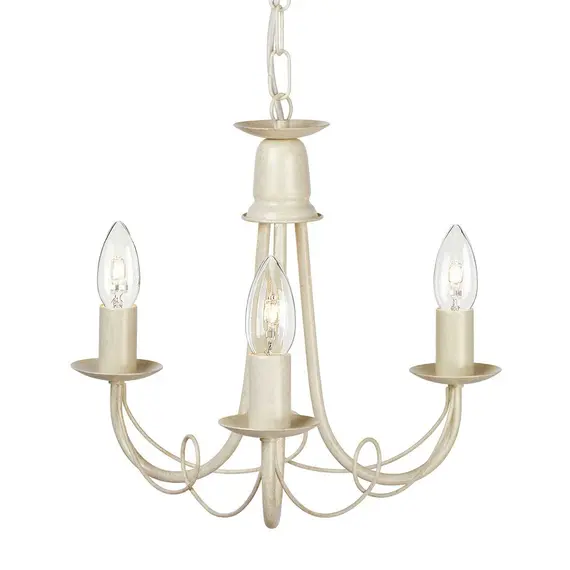 Полилей Minster 3xE14 Ivory Gold Patina Elstead Lighting MN3-IV-GOLD | Osvetlenieto.bg