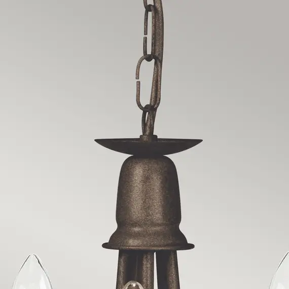 Полилей Minster 5xE14 Black Gold Patina Elstead Lighting MN5-BLK-GOLD | Osvetlenieto.bg