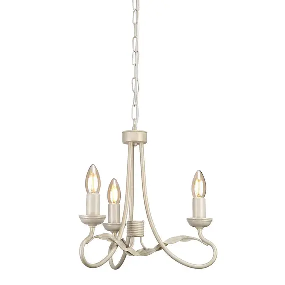 Полилей Olivia 3xE14 Ivory Gold Patina Elstead Lighting OV3-IVORY-GOLD | Osvetlenieto.bg