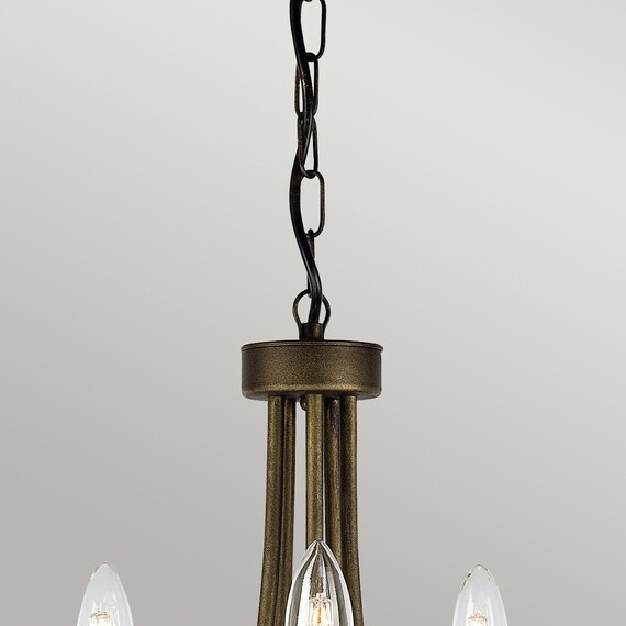 Полилей Olivia 5xE14 Black Gold Patina Elstead Lighting OV5-BLK-GOLD | Osvetlenieto.bg