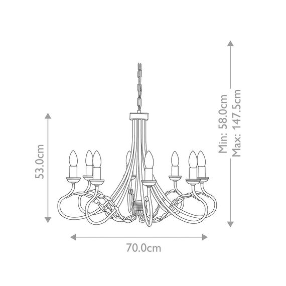 Полилей Olivia 8xE14 Ivory Gold Patina Elstead Lighting OV8-IVORY-GOLD | Osvetlenieto.bg Полилей Olivia 8xE14 Ivory Gold Patina Elstead Lighting OV8-IVORY-GOLD | Osvetlenieto.bg