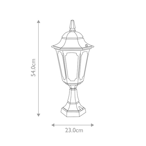 Стояща лампа Parish 1xE27 Black Elstead Lighting PR4-BLACK | Osvetlenieto.bg