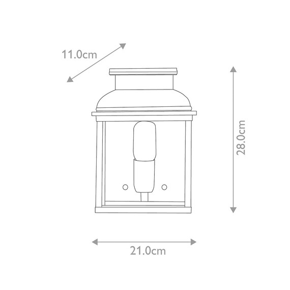 Външен аплик Old Bailey 1xE27 Aged Brass Elstead Lighting OLD-BAILEY-BR | Osvetlenieto.bg