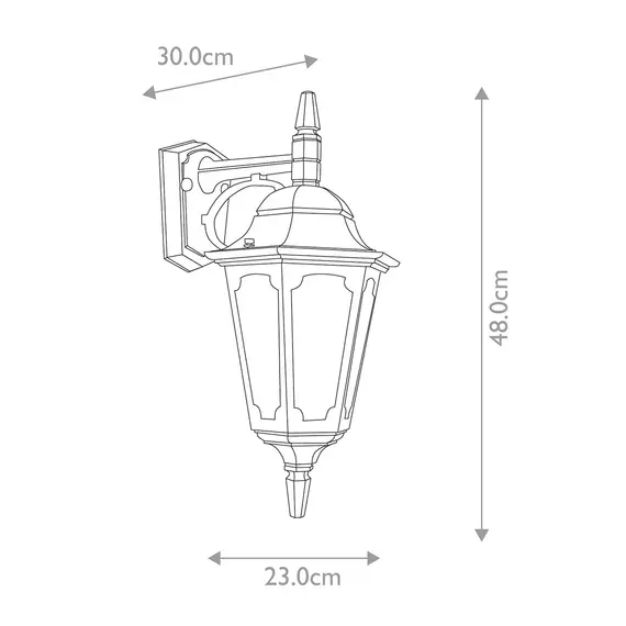 Външен аплик Parish 1xE27 Down Black Elstead Lighting PR2-BLACK | Osvetlenieto.bg