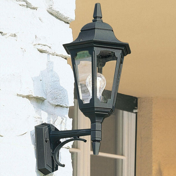 Външен аплик Parish 1xE27 Up Black Elstead Lighting PR1-BLACK | Osvetlenieto.bg