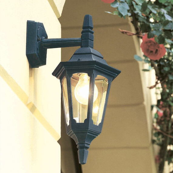 Външен аплик Parish Mini 1xE27 Down Black Elstead Lighting PRM2-BLACK | Osvetlenieto.bg