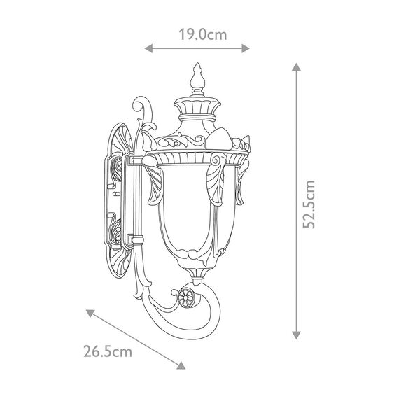 Външен аплик Philadelphia 1xE27 Medium Old Bronze Elstead Lighting PH1-M-OB | Osvetlenieto.bg Външен аплик Philadelphia 1xE27 Medium Old Bronze Elstead Lighting PH1-M-OB | Osvetlenieto.bg