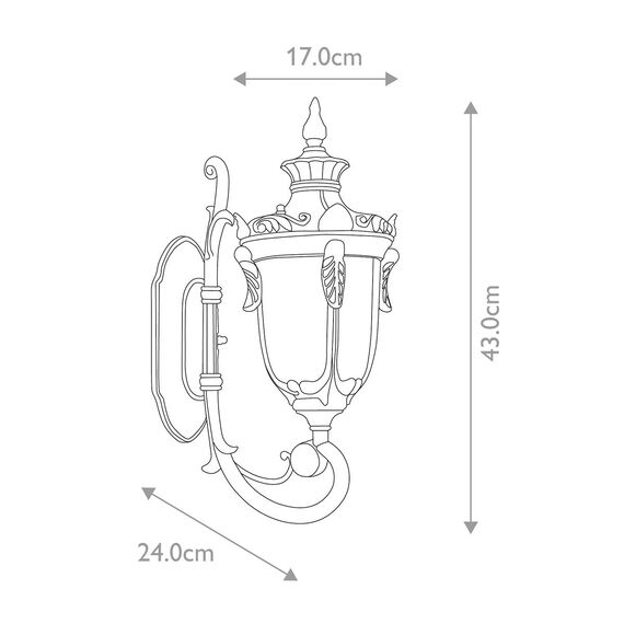 Външен аплик Philadelphia 1xE27 Small Old Bronze Elstead Lighting PH1-S-OB | Osvetlenieto.bg Външен аплик Philadelphia 1xE27 Small Old Bronze Elstead Lighting PH1-S-OB | Osvetlenieto.bg