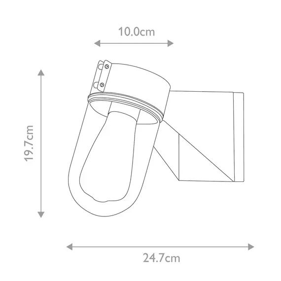 Външен аплик Portfino 1xE27 Grey Elstead Lighting PORTOFINO | Osvetlenieto.bg