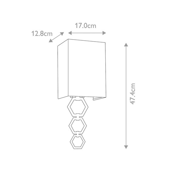 Аплик Ria Small 1xE27 Polished Chrome Elstead Lighting RIA-SMALL-PC | Osvetlenieto.bg